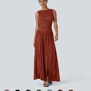 HALARA Rust Maxi Dress